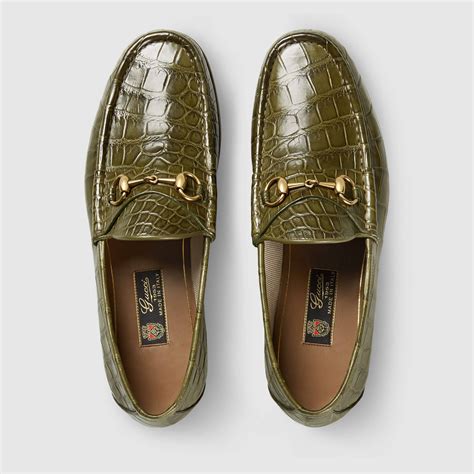 green gucci loafers men|gucci backless loafers men.